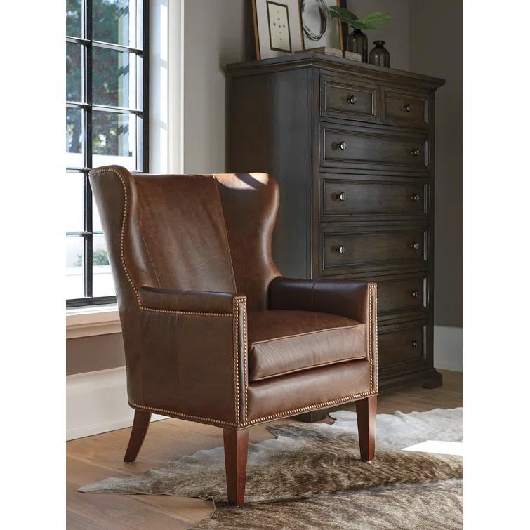 Barclay Butera Barclay Butera Upholstery Leather Wingback Chair