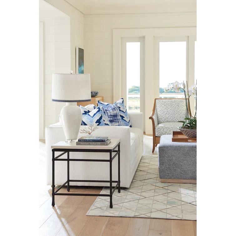 Barclay Butera Newport Stone Top End Table
