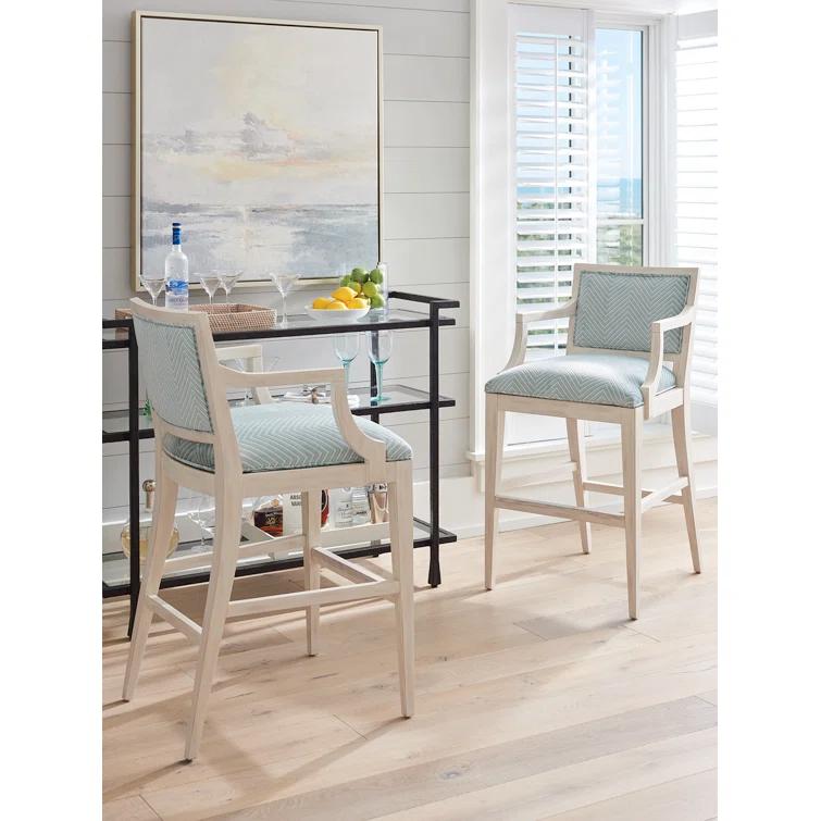 Barclay Butera Newport Upholstered Counter Stool with Metal Frame