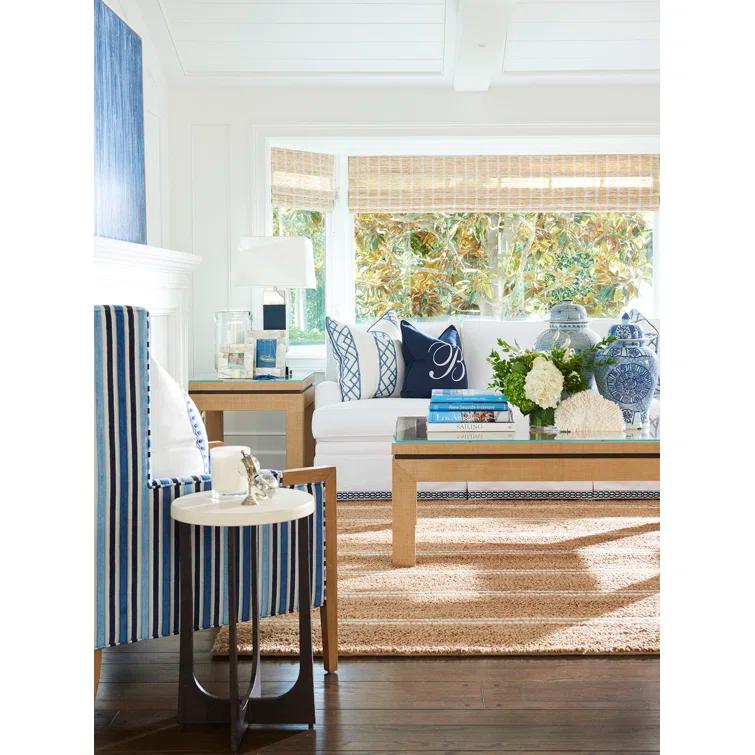 Newport Glass Top End Table