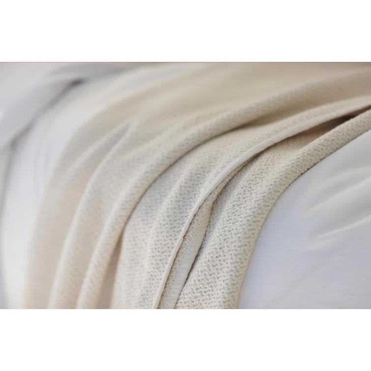Coyuchi Honeycomb Hand Woven Throw Blanket