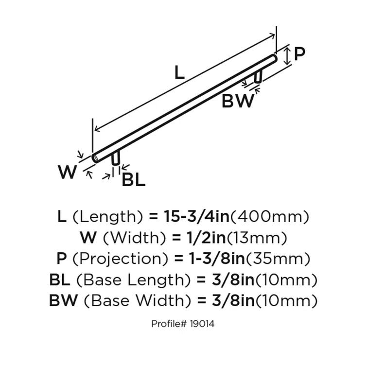 Bar Pulls 12 5/8" Center to Center Bar Pull