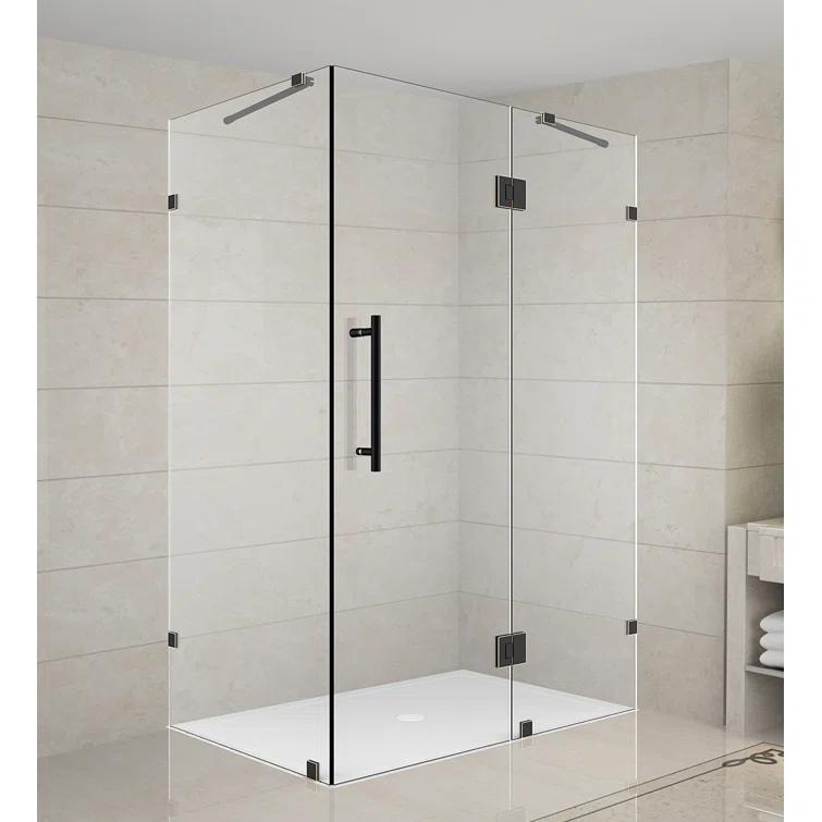 Aston Avalux 37" x 72" Rectangle Hinged Shower Enclosure SEN987F-CH-3734-10
