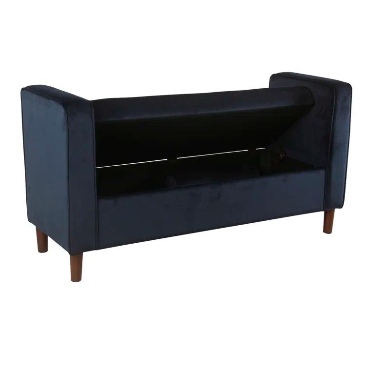 Kaj Velvet Storage Bench