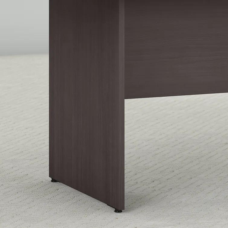 BBF 96W x 42D Boat Shaped Conference Table with Wood Base