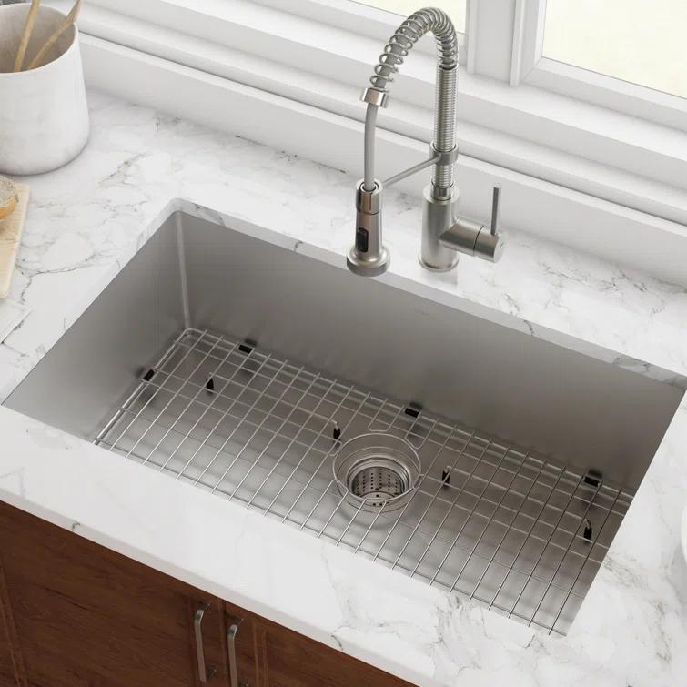 KRAUS Standard PRO™ Gauge Undermount Kitchen Sink with WasteGuard™ Garbage Disposal