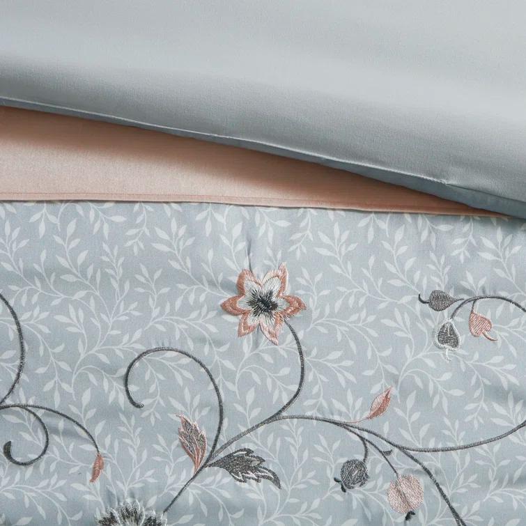 Serene Embroidered 7 Piece Comforter Set