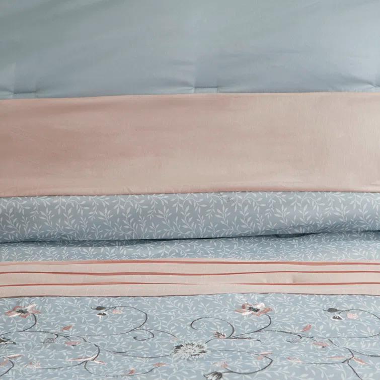 Serene Embroidered 7 Piece Comforter Set