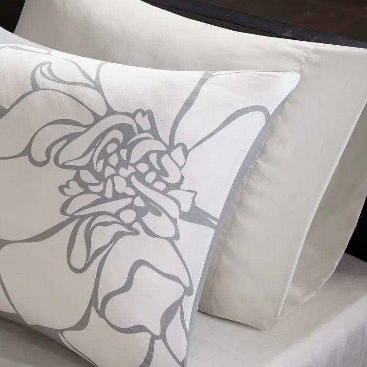Madison Park Lola 7 Piece Floral Cotton Comforter Set