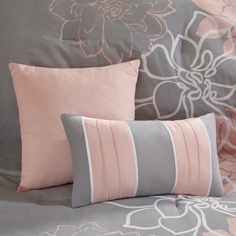 Madison Park Lola 7 Piece Floral Cotton Comforter Set