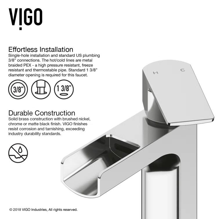 Ileana 7" H Single Handle Single Hole Bathroom Faucet