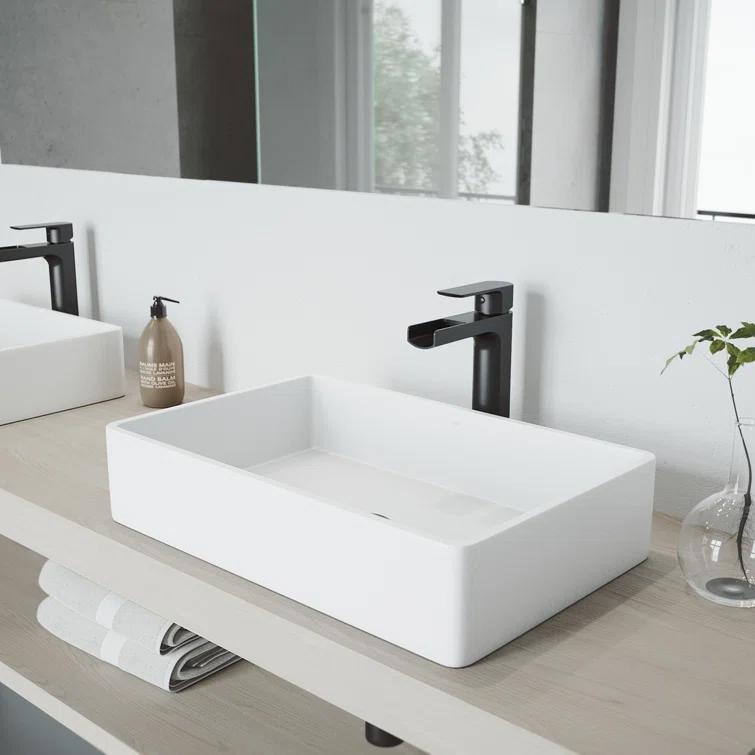 Amada Single Handle Vessel Sink Bathroom Faucet