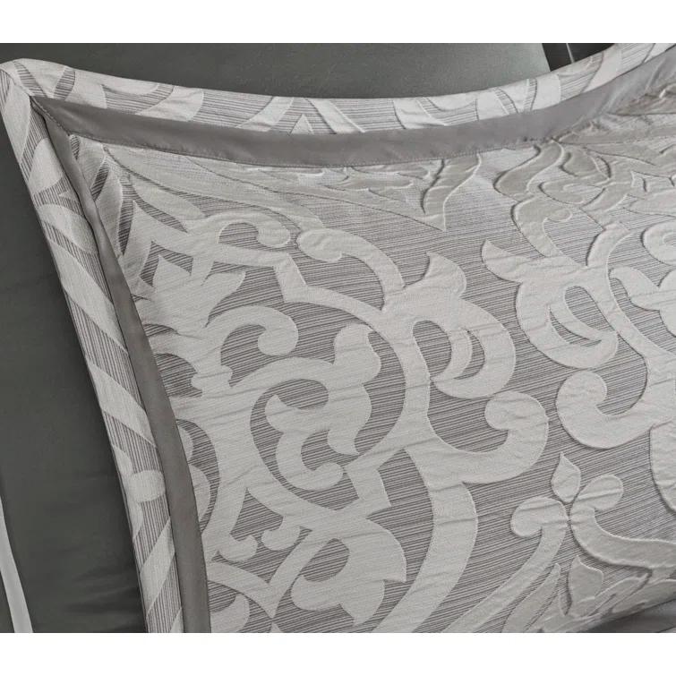 Madison Park Odette Jacquard 8 Piece Comforter Set