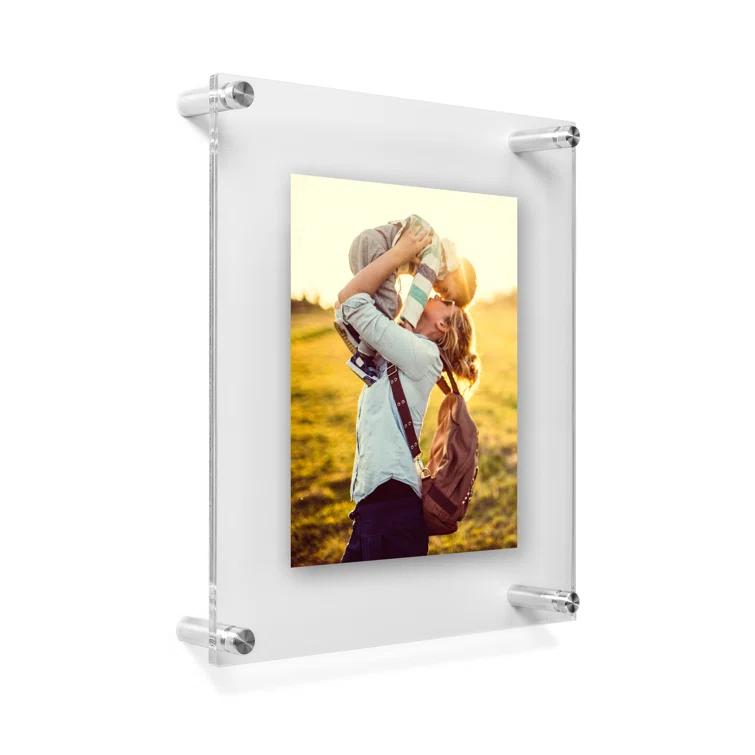 Double Panel Floating Acrylic Picture Frame
