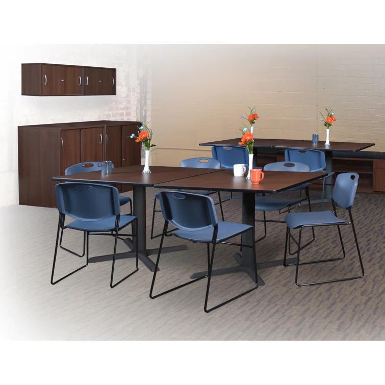 Regency Regency Zeng Ultra Compact Metal Frame Armless Stackable Chair (Set of 50)
