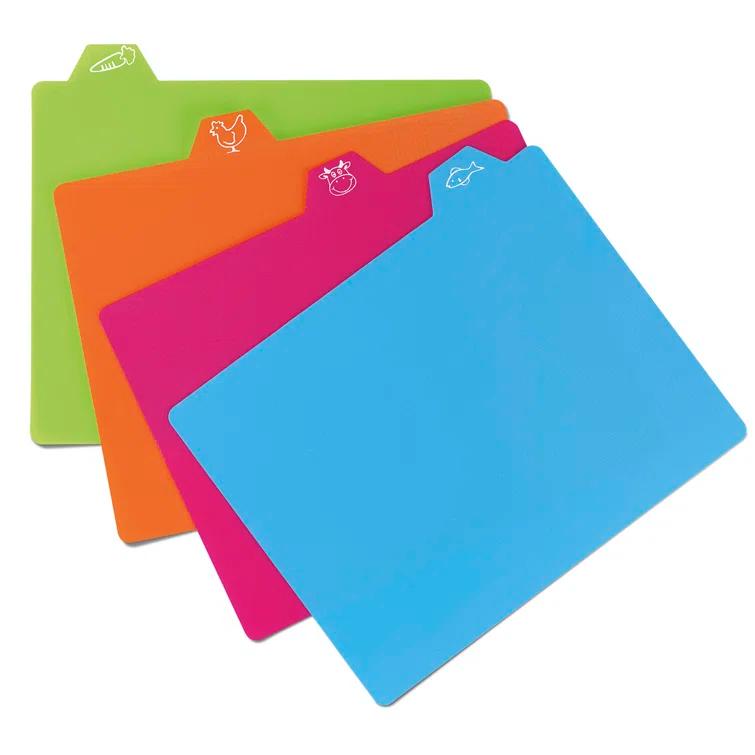 Cuisinart 4 Piece Plastic Cutting Board Set
