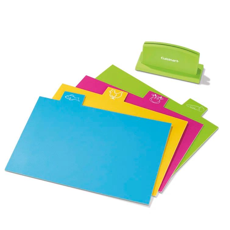 Cuisinart 4 Piece Plastic Cutting Board Set