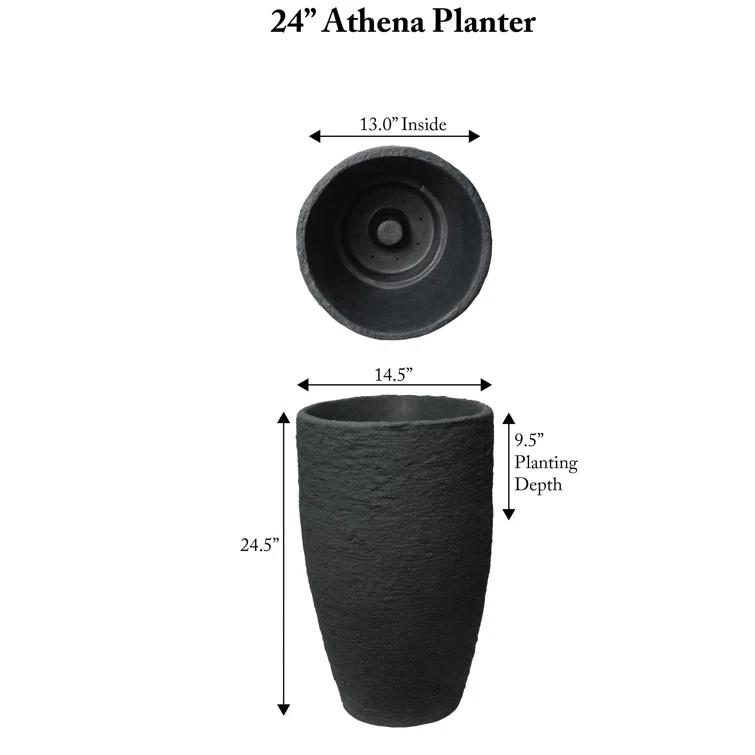 Algreen Athena Round Self Watering Planter