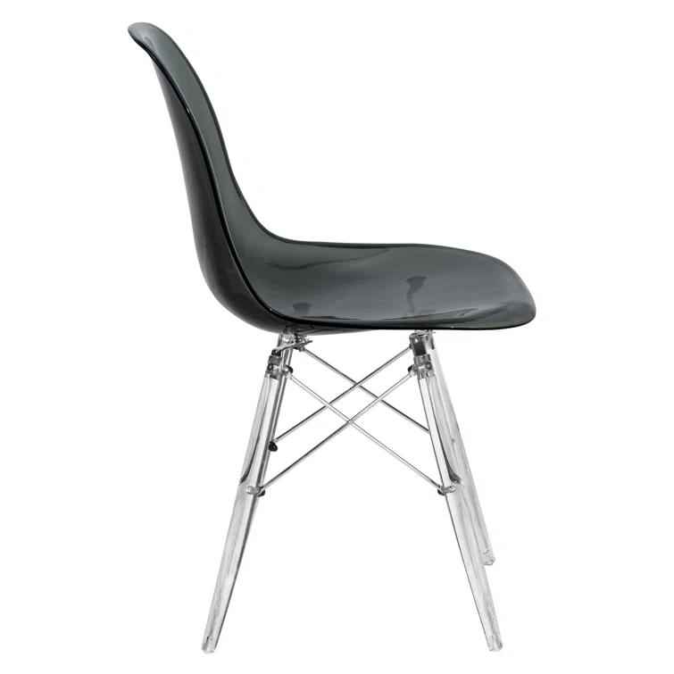 George Oliver Karen Modern Dining Side Chair with Acrylic Base (Set of 2)