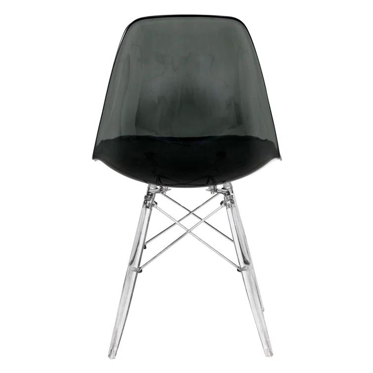 George Oliver Karen Modern Dining Side Chair with Acrylic Base (Set of 2)