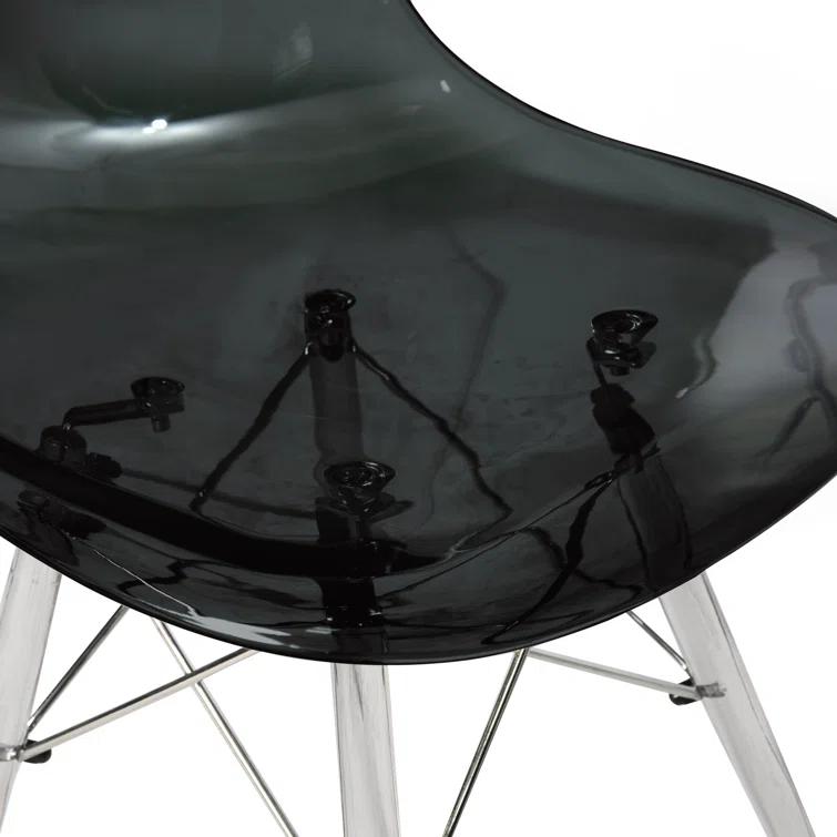 George Oliver Karen Modern Dining Side Chair with Acrylic Base (Set of 2)