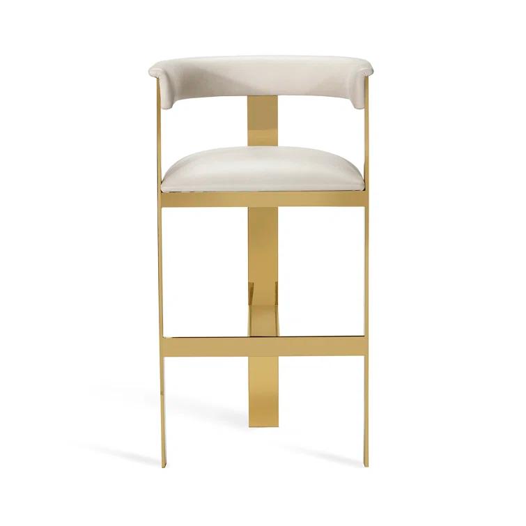 Darcy Upholstered Counter Stool with Metal Frame