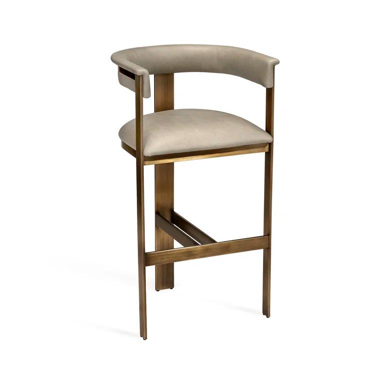 Darcy Upholstered Counter Stool with Metal Frame