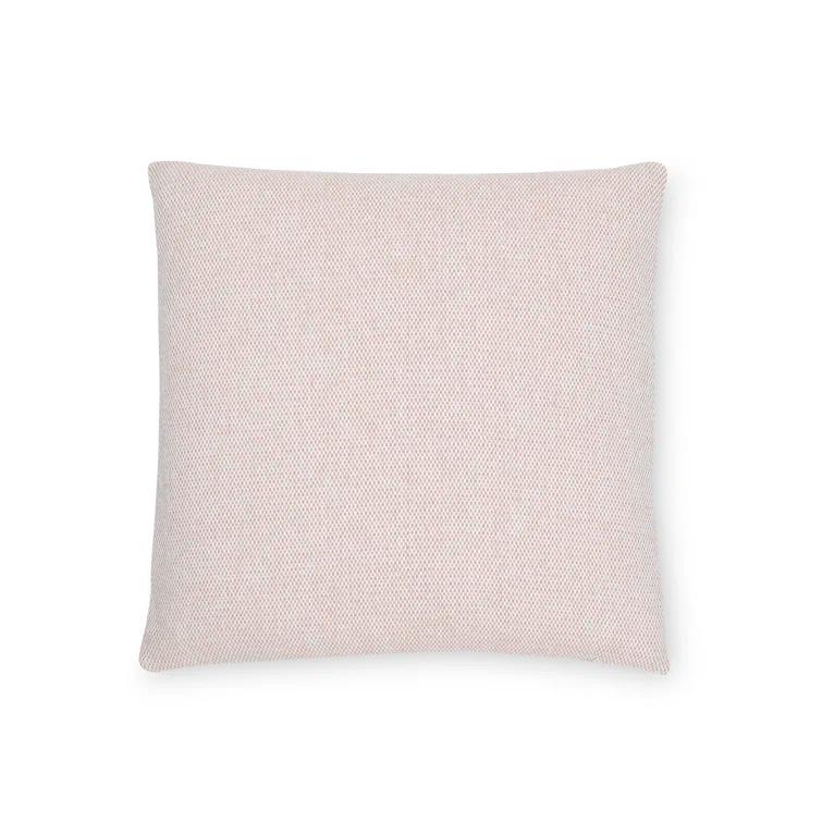 Apricot 22" x 22" Cotton Square Pillow with Feather Down Insert