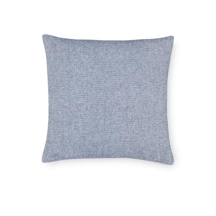 Navy Cotton Basket Weave Square Pillow 22" x 22"