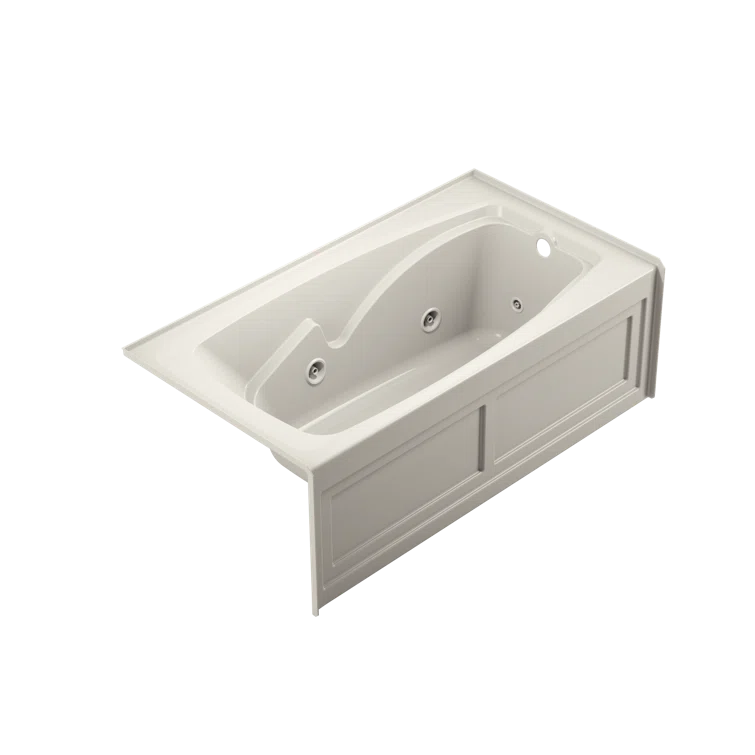Cetra® 60" x 32" Alcove Whirlpool Acrylic Bathtub