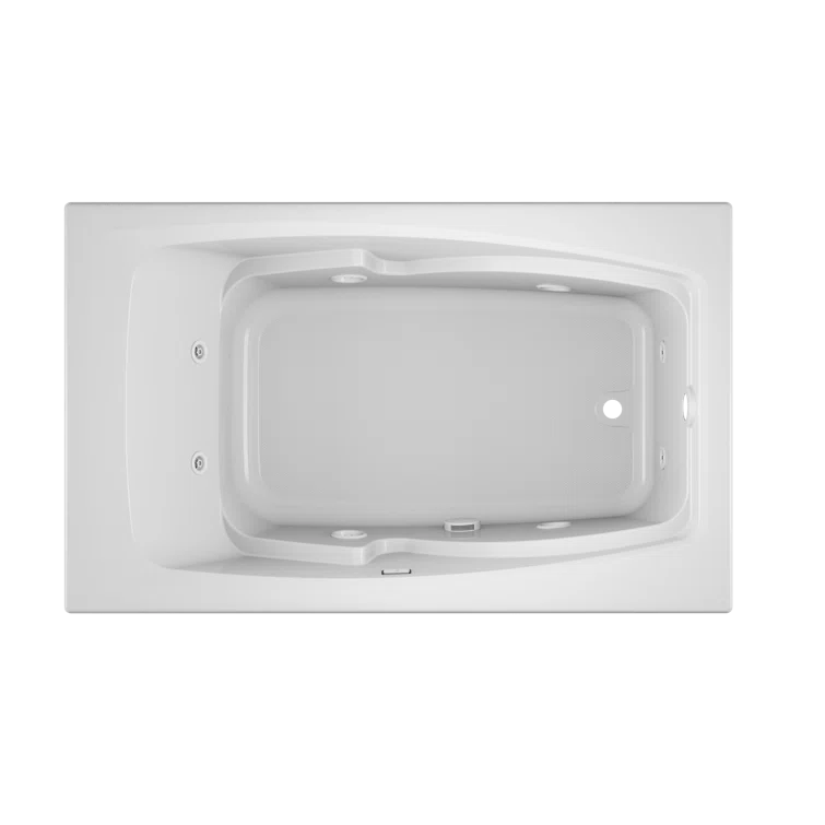 Cetra 60" x 36" Drop in Whirlpool Acrylic Bathtub