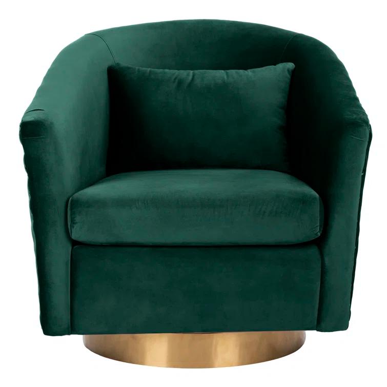 Skye Upholstered Swivel Barrel Chair