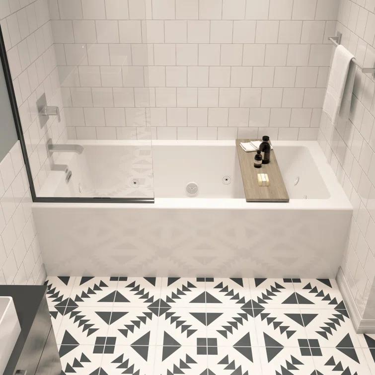 Comfort Linea™ 60" x 32" Soaking Bathtub with Left Drain