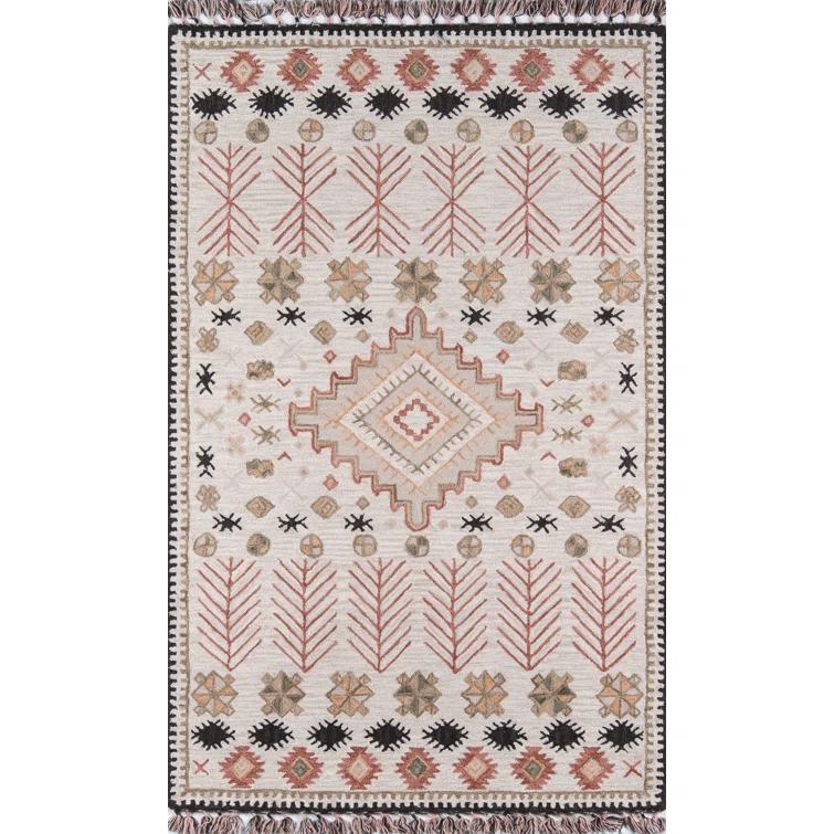 Momeni Tahoe Wool Hand Tufted Multi Area Rug 5' X 8'