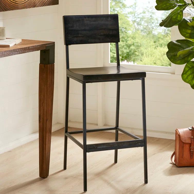 Carter Solid Wood Counter Stool