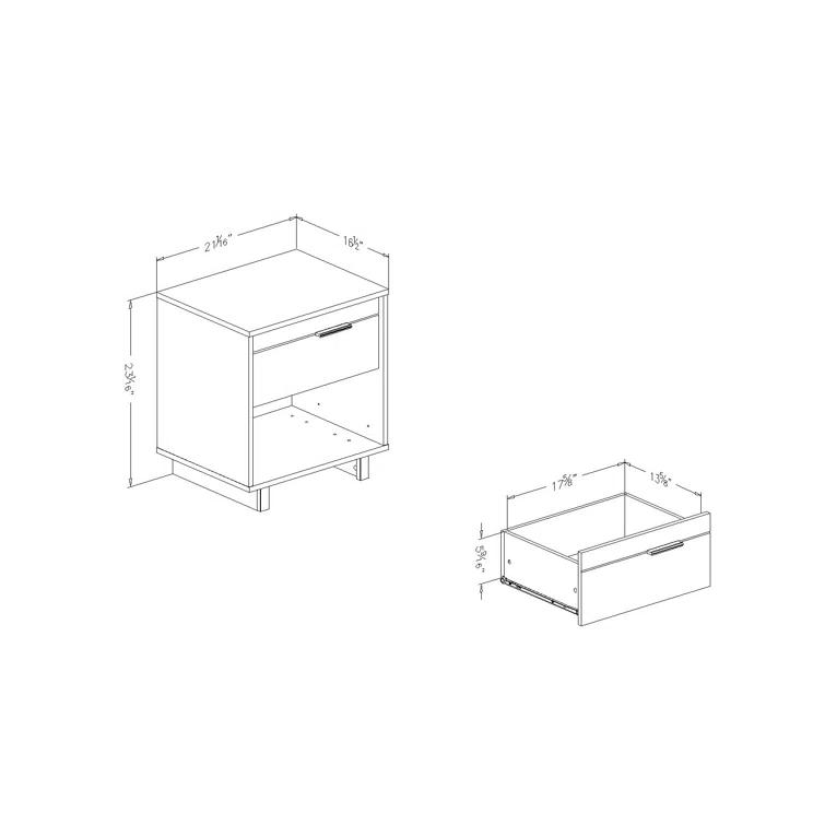 Fynn 2 Drawer Nightstand