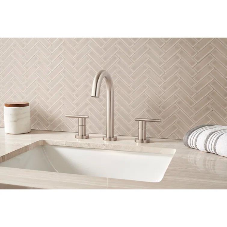Herringbone 1" x 3" Glossy Ceramic Mosaic Tile