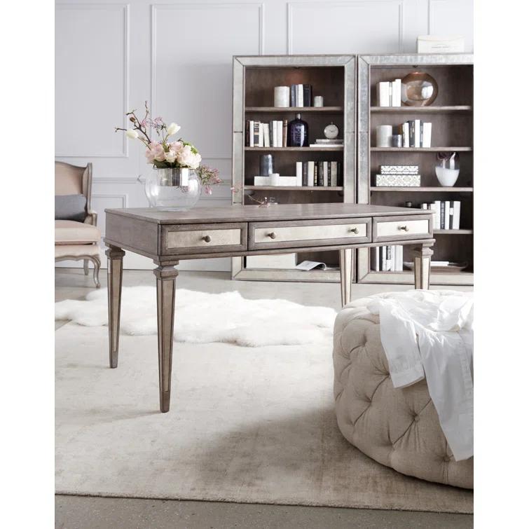 Hooker Furniture Rustic Glam Solid Wood Top Writing Desk