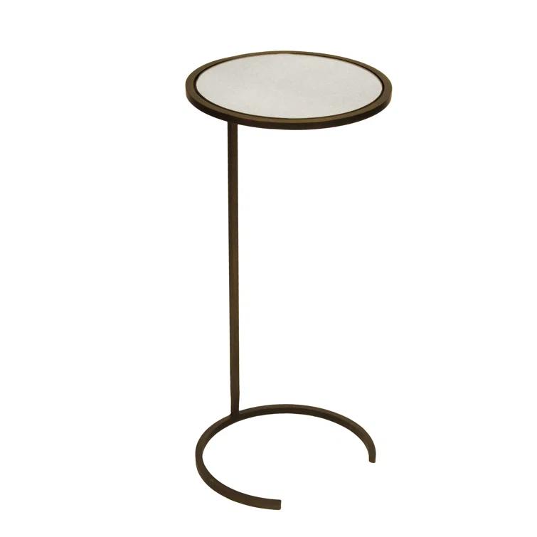 Monaco Mirrored Glass Top End Table