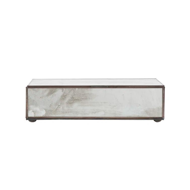 Worlds Away Box Glass Decorative Box