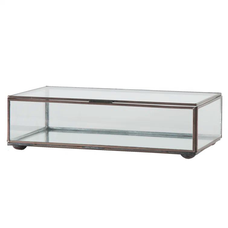 Worlds Away Box Glass Decorative Box