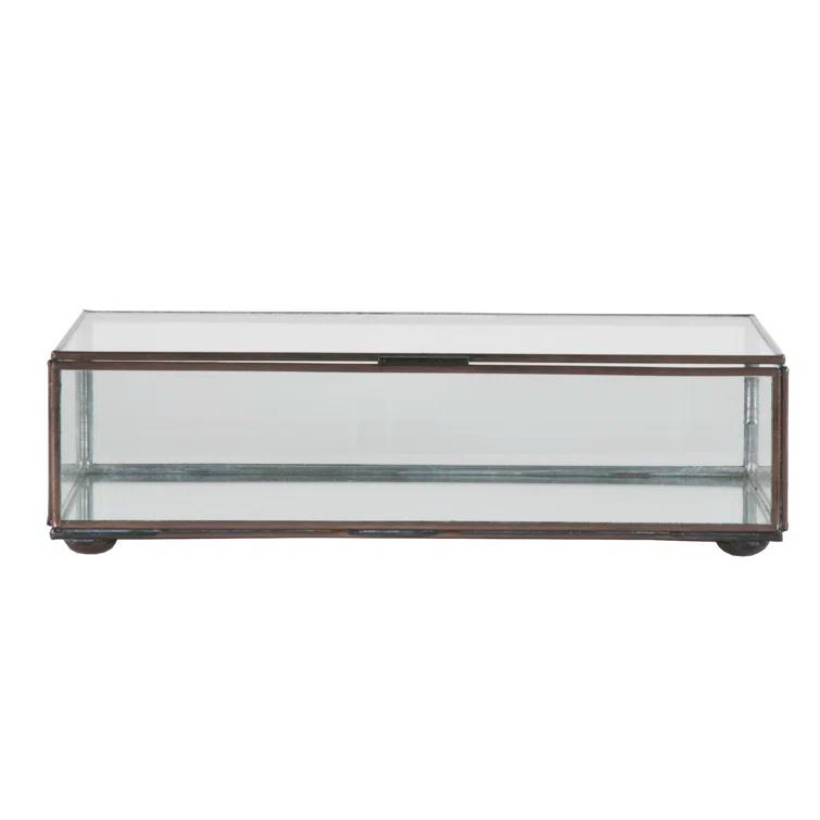Worlds Away Box Glass Decorative Box