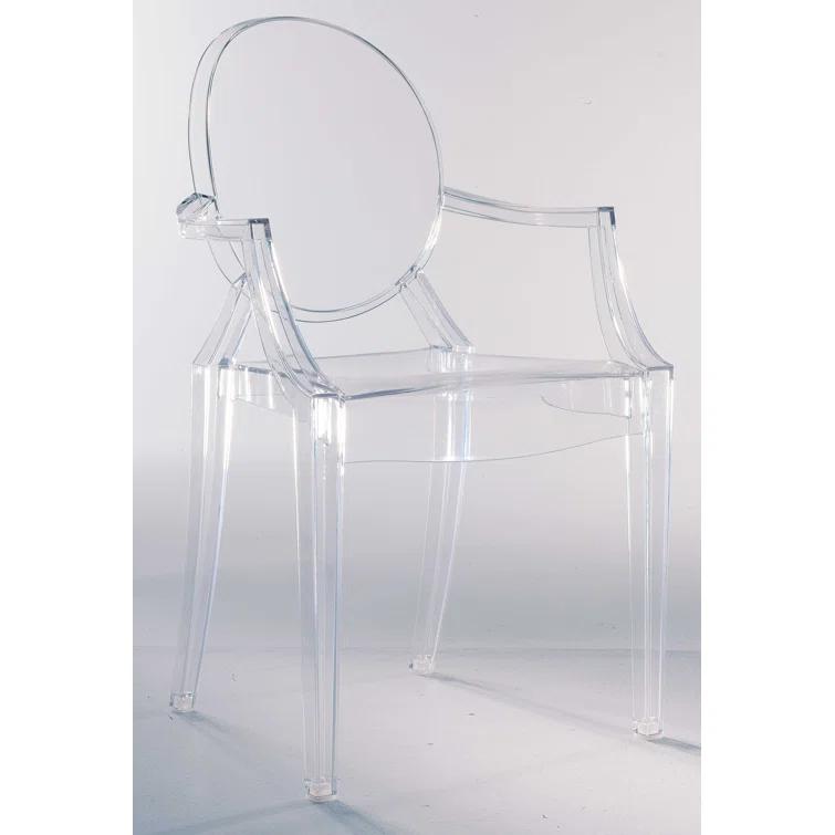 Louis Ghost Outdoor Stacking Dining Armchair