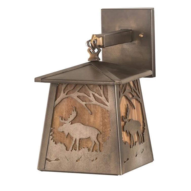 Rustic Lodge Armed Sconce