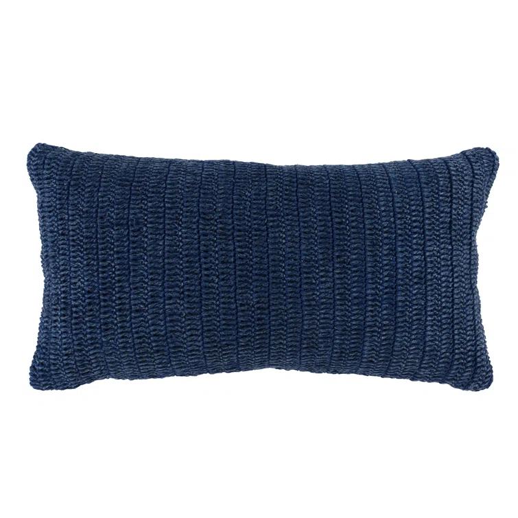 Nakeya Knitted Linen Throw Pillow