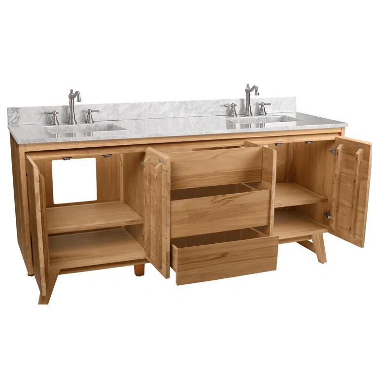 Avanity Coventry 73'' Double Bathroom Vanity with Marble Top