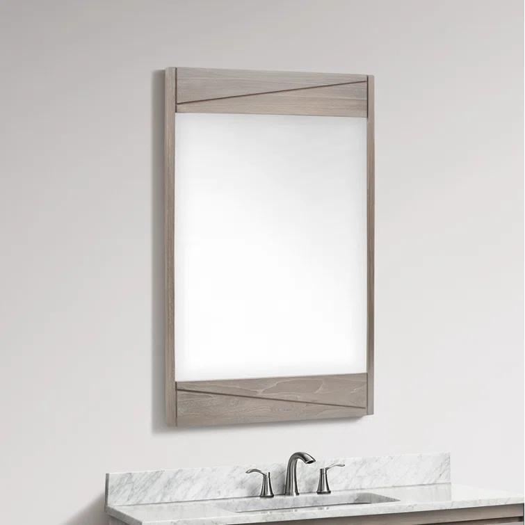 Avanity Teak-M24 Teak 24-3/16" W X 38-3/16" H Modern Rectangular Wood Framed Bathroom Wall