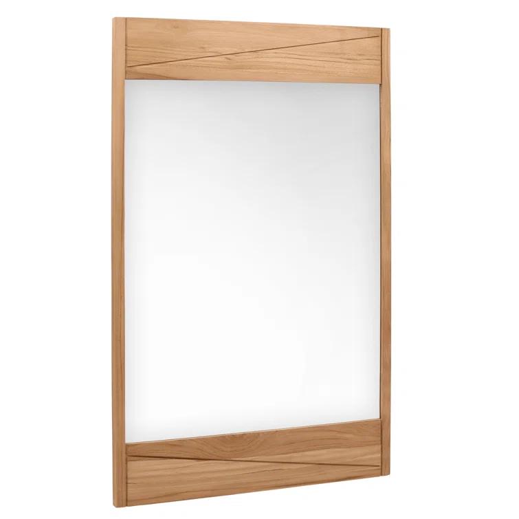Union Rustic Landers Wood Flat Wall Mirror