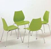 Maui Stackable Plastic Seat Waiting Room Chair