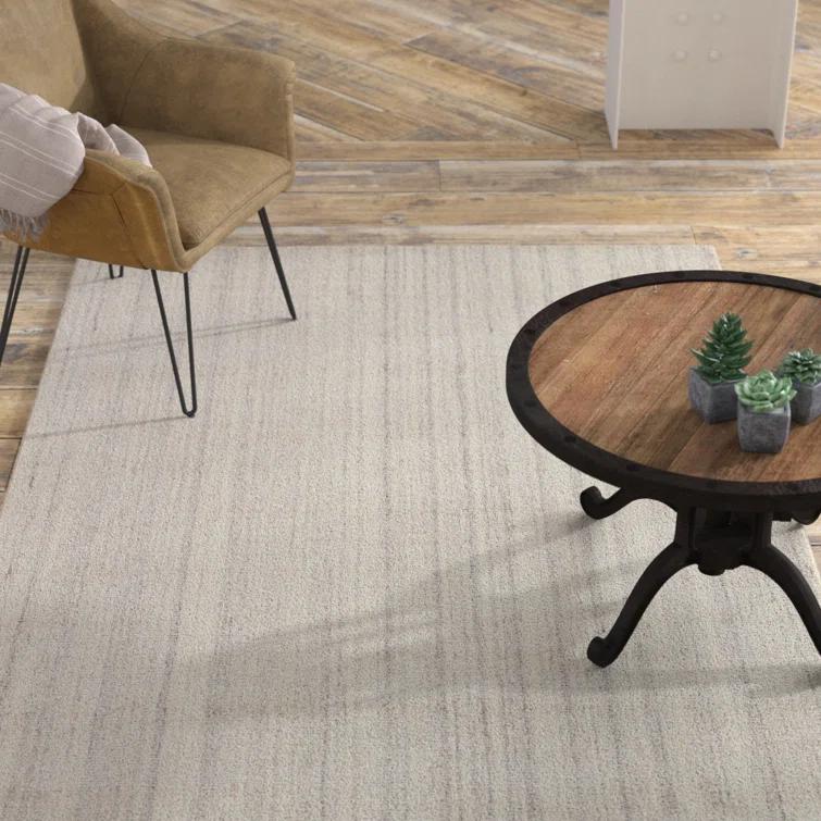 Owens Hand Loomed Rayon / Viscose Pelican Rug